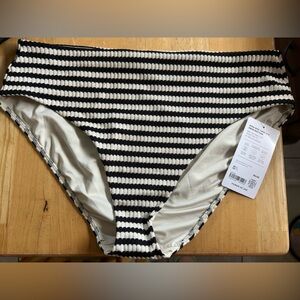 Athleta High Rise Yarn Dye Swim Bottom